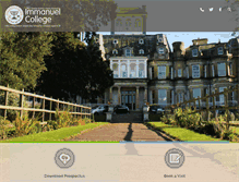 Tablet Screenshot of immanuelcollege.co.uk